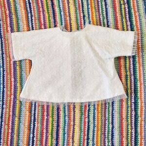 Vintage 1960s Ivory Chiffon Baby Christening Dress